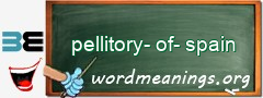 WordMeaning blackboard for pellitory-of-spain